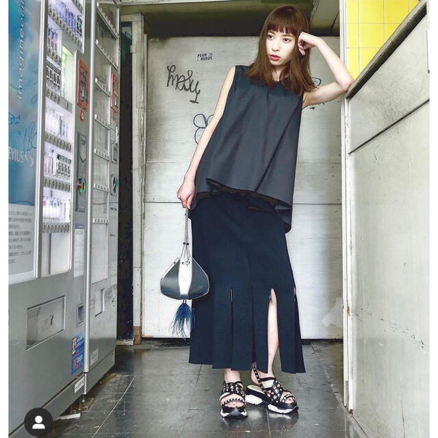 nana様専用 ルシェルブルー スリットスカート 大人気 【SALE/60%OFF