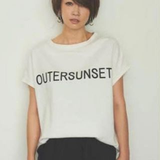 プラステ(PLST)の【未着用】OUTERSUNSET PLST別注Tシャツ　ホワイト(Tシャツ(半袖/袖なし))