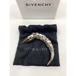 希少 レア GIVENCHY マグネット ホーン ピアス シルバー 真鍮(ピアス(片耳用))