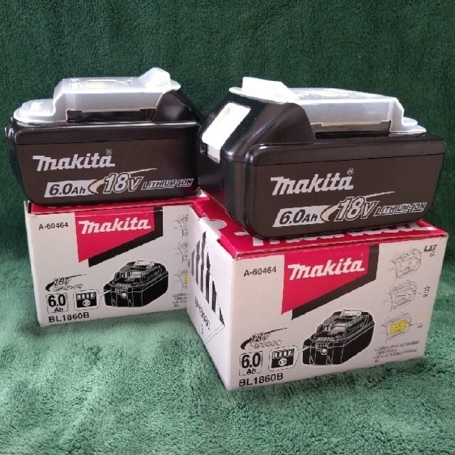 ☆マキタ☆マキタ純正18Vバッテリー BL1860B 2個セット - 工具