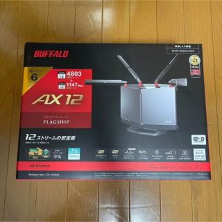 バッファロー(Buffalo)の【新品未開封】バッファロー WXR6000AX12S(PC周辺機器)