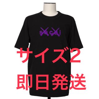 サカイ(sacai)のsacai KAWS Flock Print Tシャツ　black 2(パーカー)