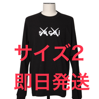 サカイ(sacai)のsacai KAWS Long Sleeve ロンT Tシャツ black 2(Tシャツ/カットソー(七分/長袖))