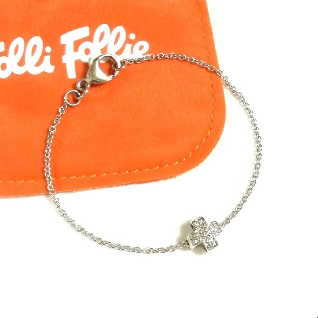フォリフォリ クロスシルバーブレスレット(美品) | フリマアプリ ラクマ