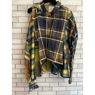 サカイ(sacai)の【よっちゃんさん専用出品】sacai 18ss アシンメトリーチェックシャツ(シャツ/ブラウス(長袖/七分))