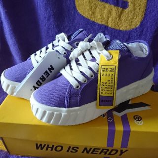 ☆新品  NERDY  厚底シューズ パープル💜(スニーカー)