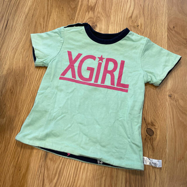 X-girl Stages(エックスガールステージス)の【まとめ売り】x-girl first stage 半袖Tシャツ 2枚セット キッズ/ベビー/マタニティのキッズ服女の子用(90cm~)(Tシャツ/カットソー)の商品写真