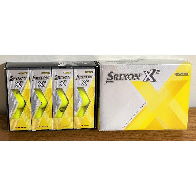 DUNLOP　SRIXON-X2 　イエロー　10ダース＝120個 1