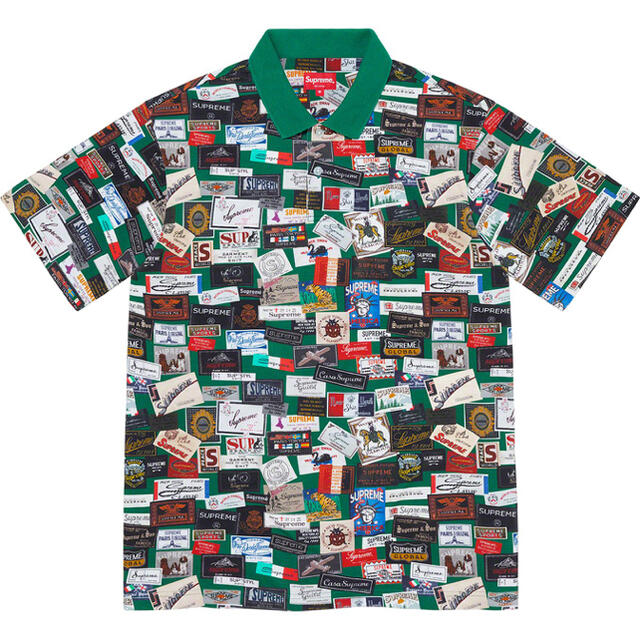 GreenサイズSUPREME 21SS Labels Polo M Green