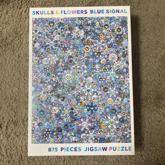 村上隆　パズル　 SKULLS & FLOWERS BLUE カイカイキキ