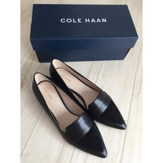 コールハーン(Cole Haan)のコールハーン 靴 黒 レディース ローヒール  パンプス(ハイヒール/パンプス)