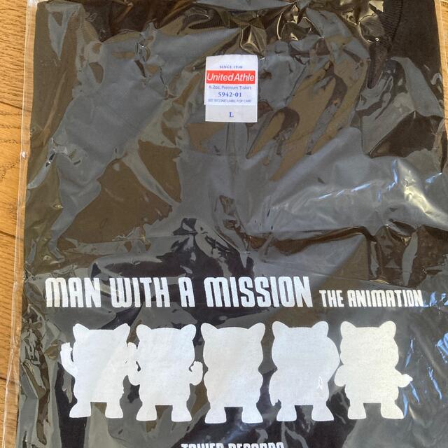 MAN WITH A MISSION(マンウィズアミッション)のマンウィズ/man with a mission/タワーレコードコラボT L メンズのトップス(Tシャツ/カットソー(半袖/袖なし))の商品写真
