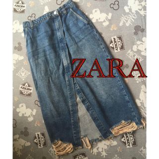 ザラ(ZARA)のデニムスカート　シャツワンピース(ロングスカート)