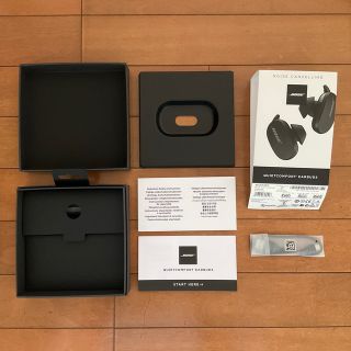 ボーズ(BOSE)のBOSE QUIETCOMFORT EARBUDS 空箱 空き箱 付属品 黒(ヘッドフォン/イヤフォン)