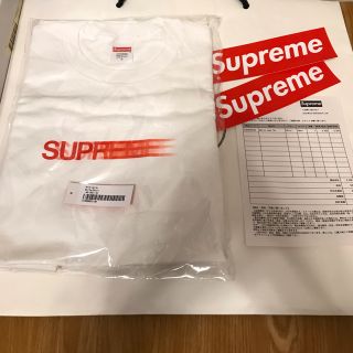 シュプリーム(Supreme)のS supreme モーションロゴ Tシャツ Motion Logo Tee 白(Tシャツ/カットソー(半袖/袖なし))