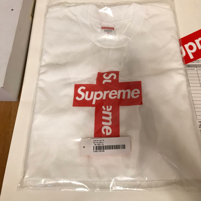 Supreme Cross Box Logo Tee White 白 Sサイズ