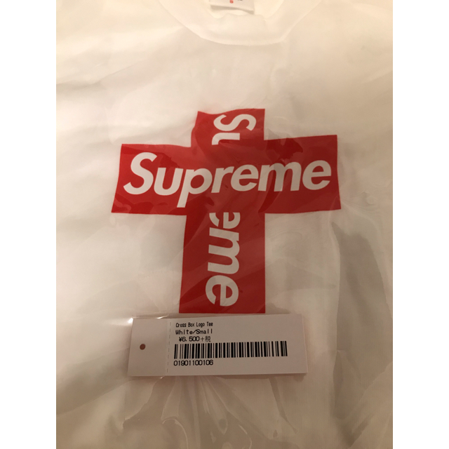 Supreme(シュプリーム)のSupreme Cross Box Logo Tee White 白 Sサイズ メンズのトップス(Tシャツ/カットソー(半袖/袖なし))の商品写真