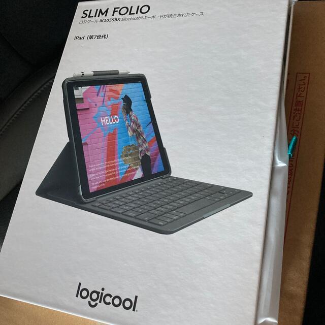 ロジクール iPad 10.2 インチ iK1055BK SLIM FOLIO - PC周辺機器