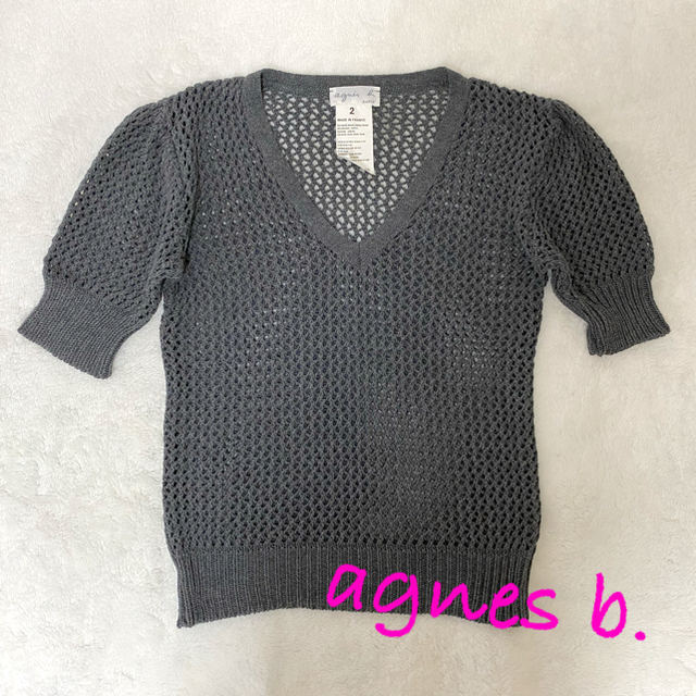 agnes b.(アニエスベー)のagnesb.  アニエスベー  半袖ニット レディースのトップス(Tシャツ(半袖/袖なし))の商品写真