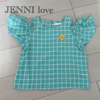 ジェニィ(JENNI)のJENNI love チェック柄オフショル(Tシャツ/カットソー)