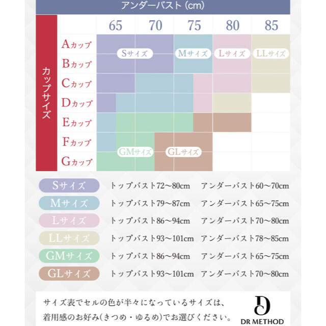 セレブラ　GLサイズ　DRMETHOD   レディースの下着/アンダーウェア(その他)の商品写真