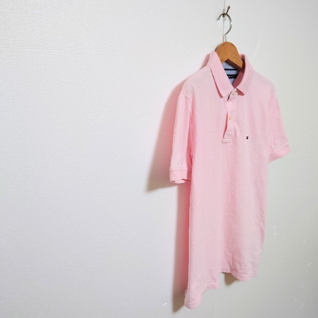 TOMMY HILFIGER(トミーヒルフィガー)の【TOMMY HILFIGER】ワンポイントロゴ刺繍ポロシャツ メンズのトップス(ポロシャツ)の商品写真