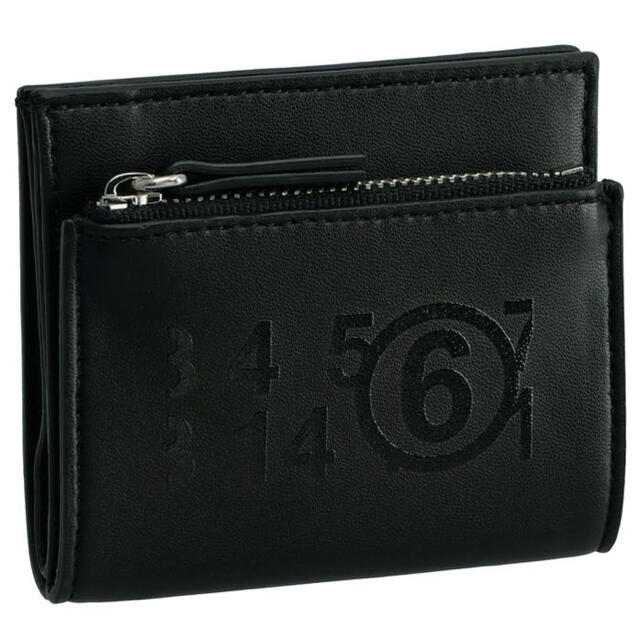 MM6(エムエムシックス)の【新品・未使用！】MM6 メゾンマルジェラ ナンバーロゴ ジップウォレット 黒 レディースのファッション小物(財布)の商品写真