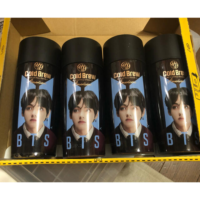 防弾少年団(BTS)(ボウダンショウネンダン)のBTS コールドブリュー テテ4本 訳あり 食品/飲料/酒の飲料(コーヒー)の商品写真