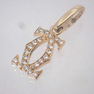 カルティエ(Cartier)のカルティエ 750YG ダイヤ 2C チャーム/ペンダントトップ［g501-7](ネックレス)