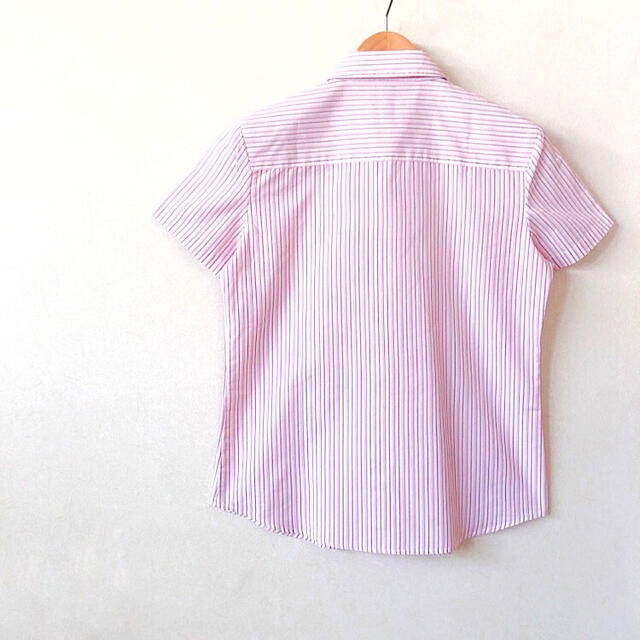 LACOSTE - 美品⭐️未使用LACOSTE半袖カッターシャツストライプ ピンク