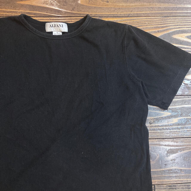 Santa Monica(サンタモニカ)のused 黒リブt レディースのトップス(Tシャツ(半袖/袖なし))の商品写真