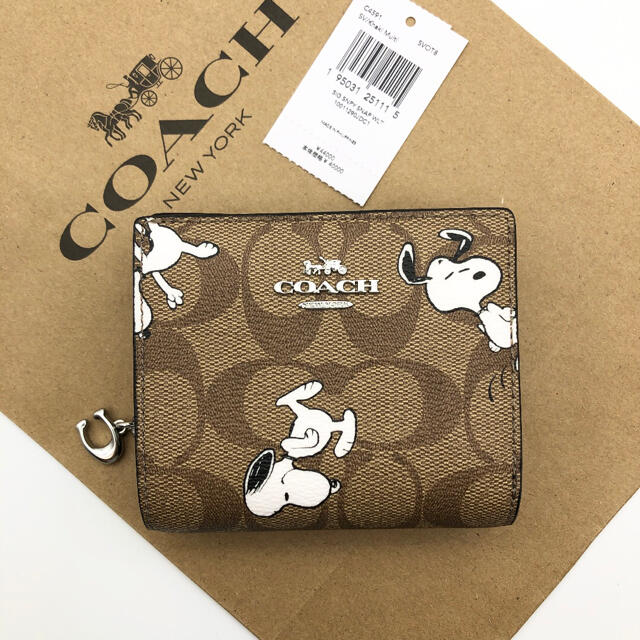 完売品COACH×スヌーピーPEANUTS 折り財布 財布 コンパクト 完売品COACH×スヌーピーPEANUTS 折り財布 財布 コンパクト