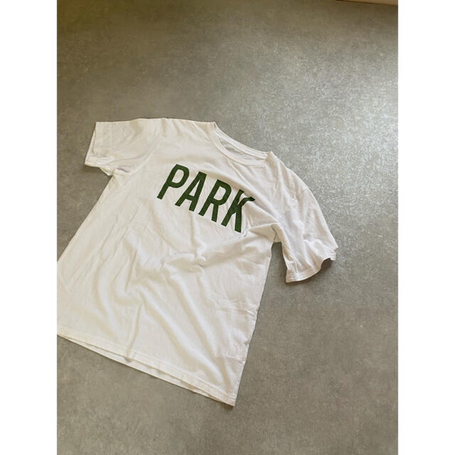 FRAGMENT(フラグメント)のTHE PARKING GINZA ロゴプリント  Tシャツ Lサイズ メンズのトップス(Tシャツ/カットソー(半袖/袖なし))の商品写真