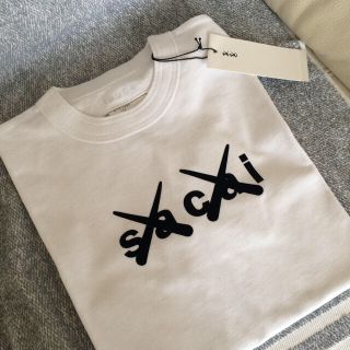 サカイ(sacai)の【青山店限定】sacai✖️KAWS /Flock Print T-shirt☆(Tシャツ/カットソー(半袖/袖なし))