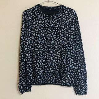45R - 【未着用タグ付き】45R 花柄カーディガン サイズ2の通販 by k's