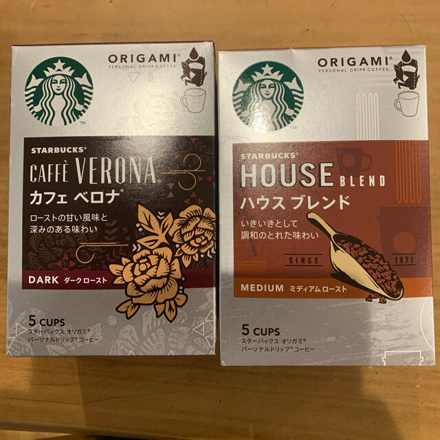 Starbucks Coffee(スターバックスコーヒー)のスターバックス　オリガミ2箱　10袋 食品/飲料/酒の飲料(コーヒー)の商品写真