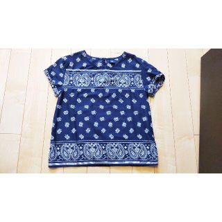 ギャップキッズ(GAP Kids)の1度のみ着用！大人も着れる！ネイビー＆ホワイトが爽やかなGAPの涼やかトップス (ブラウス)