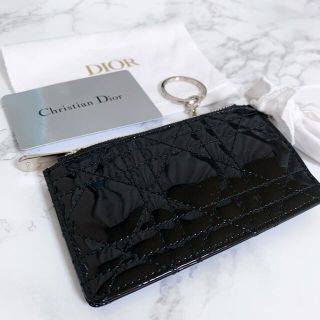 dior　スモールジップカードホルダー　ピンク　カードケース