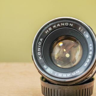 コニカミノルタ(KONICA MINOLTA)の【美品】Konica Hexanon 52mm f1.8  隠れた良玉(レンズ(単焦点))