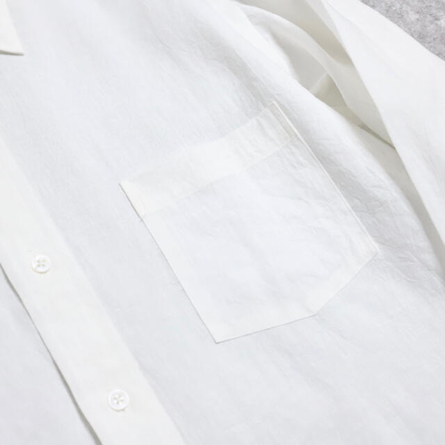 HERILL LINEN REGULAR COLLAR SHISTS へリル