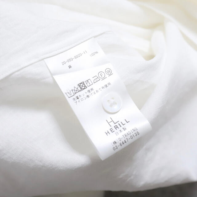 HERILL LINEN REGULAR COLLAR SHISTS へリル