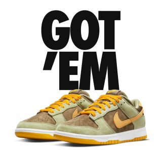 ナイキ(NIKE)のnike dunk low dusty olive 28(スニーカー)