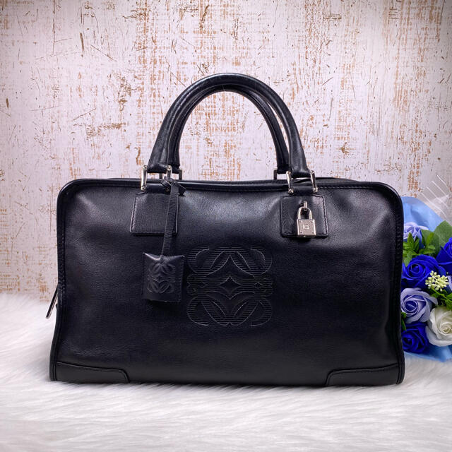 ✨美品✨LOEWE ロエベ アマソナ 36 アナグラム ハンドバッグ-