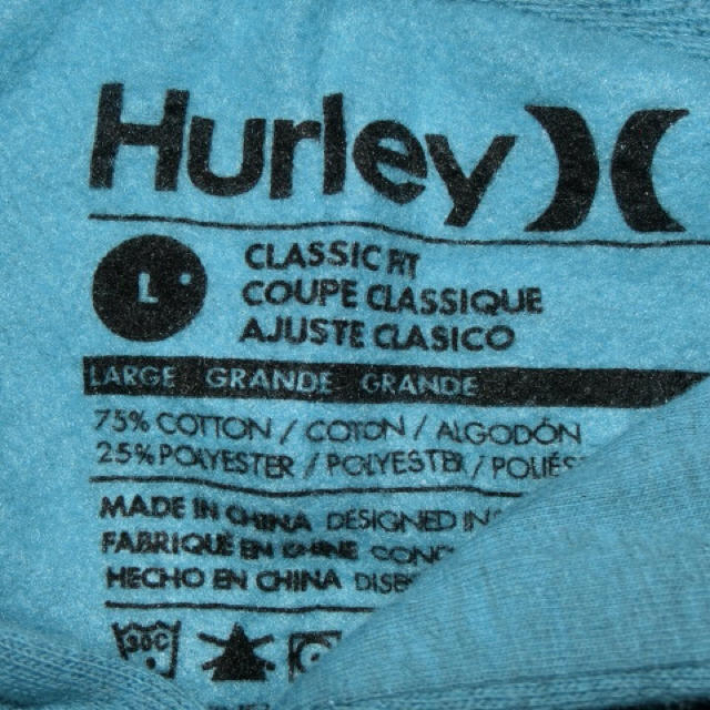 Hurley(ハーレー)のUSA購入 Hurley 薄手生地 ロゴプリントプルオーバーパーカーUS L メンズのトップス(パーカー)の商品写真