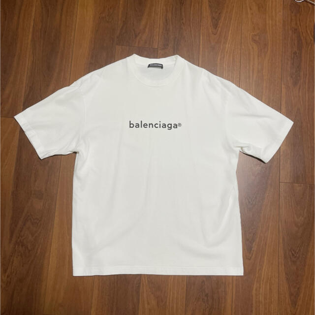 ENCIAGA バレンシアガ　新ロゴ　オーバーサイズ　Tシャツのサムネイル