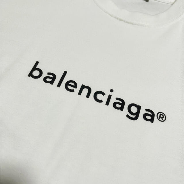 ENCIAGA バレンシアガ　新ロゴ　オーバーサイズ　Tシャツ