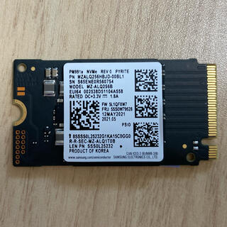 サムスン(SAMSUNG)のSAMSUNG PM991a NVME SSD M.2 2242 256GB(PCパーツ)