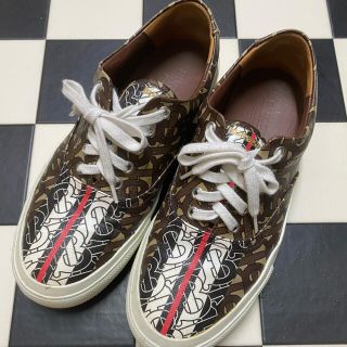 バーバリー(BURBERRY)のBURBERRY バーバリー TBモノグラム スニーカー 40(スニーカー)