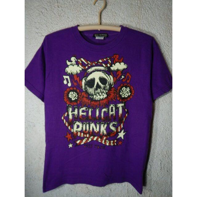 HELLCATPUNKS(ヘルキャットパンクス)のo3287　HELL CAT PUNKS　半袖　デザイン　tシャツ レディースのトップス(Tシャツ(半袖/袖なし))の商品写真