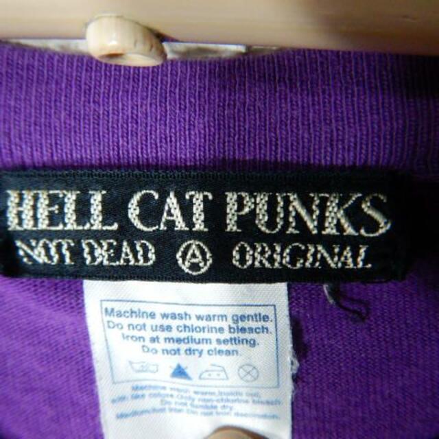 HELLCATPUNKS(ヘルキャットパンクス)のo3287　HELL CAT PUNKS　半袖　デザイン　tシャツ レディースのトップス(Tシャツ(半袖/袖なし))の商品写真